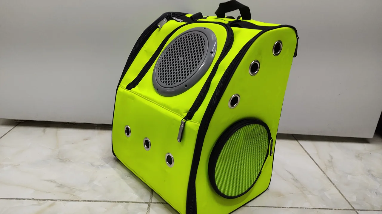 کوله پشتی حمل سگ و گربه حباب دار