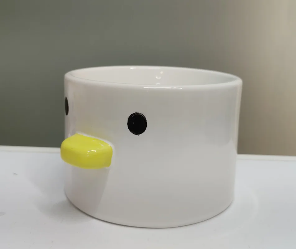 ظرف آب و غذا سرامیکی سگ و گربه ژوانیت مدل اردکی