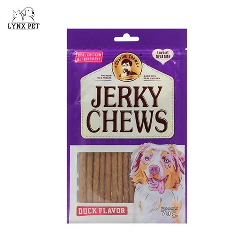 تشویقی سگ چارلی  با طعم اردک جرکی چیوز – Jerky Chews Duck