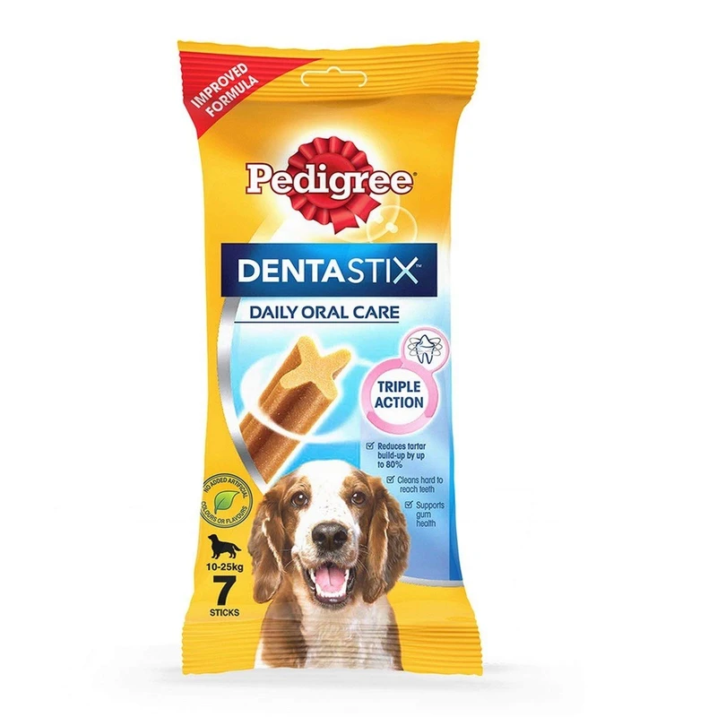 تشویقی سگ پدیگری مدل Dentastix Medium