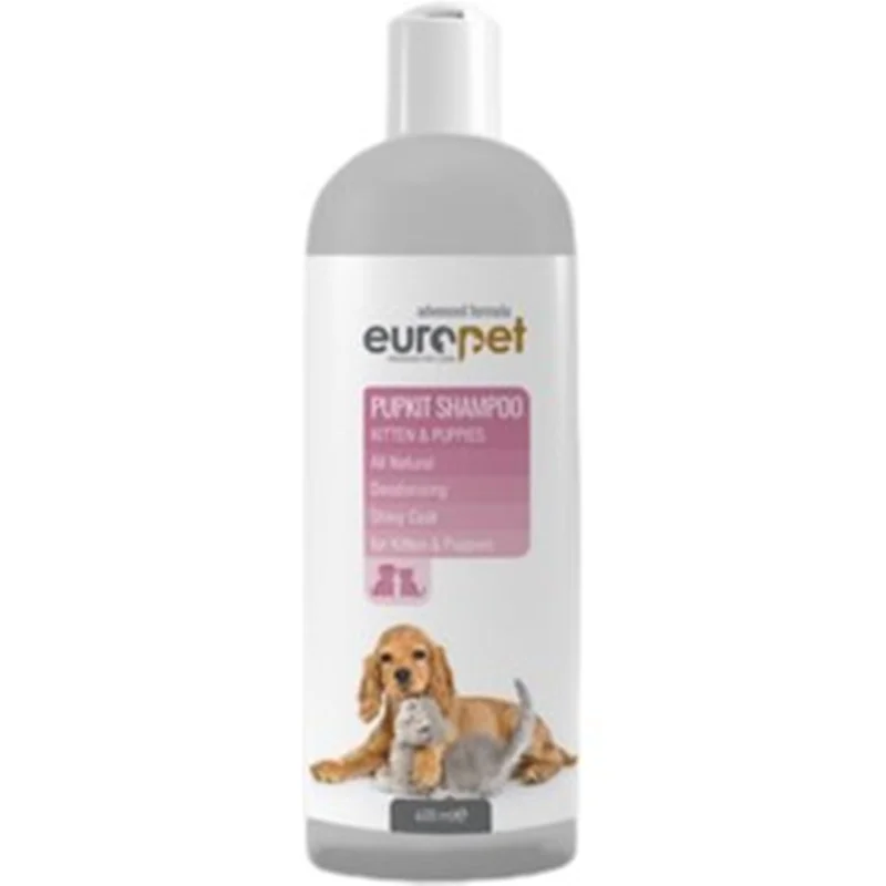 شامپو مراقبت از پوست و مو  توله سگ و بچه گربه یوروپت