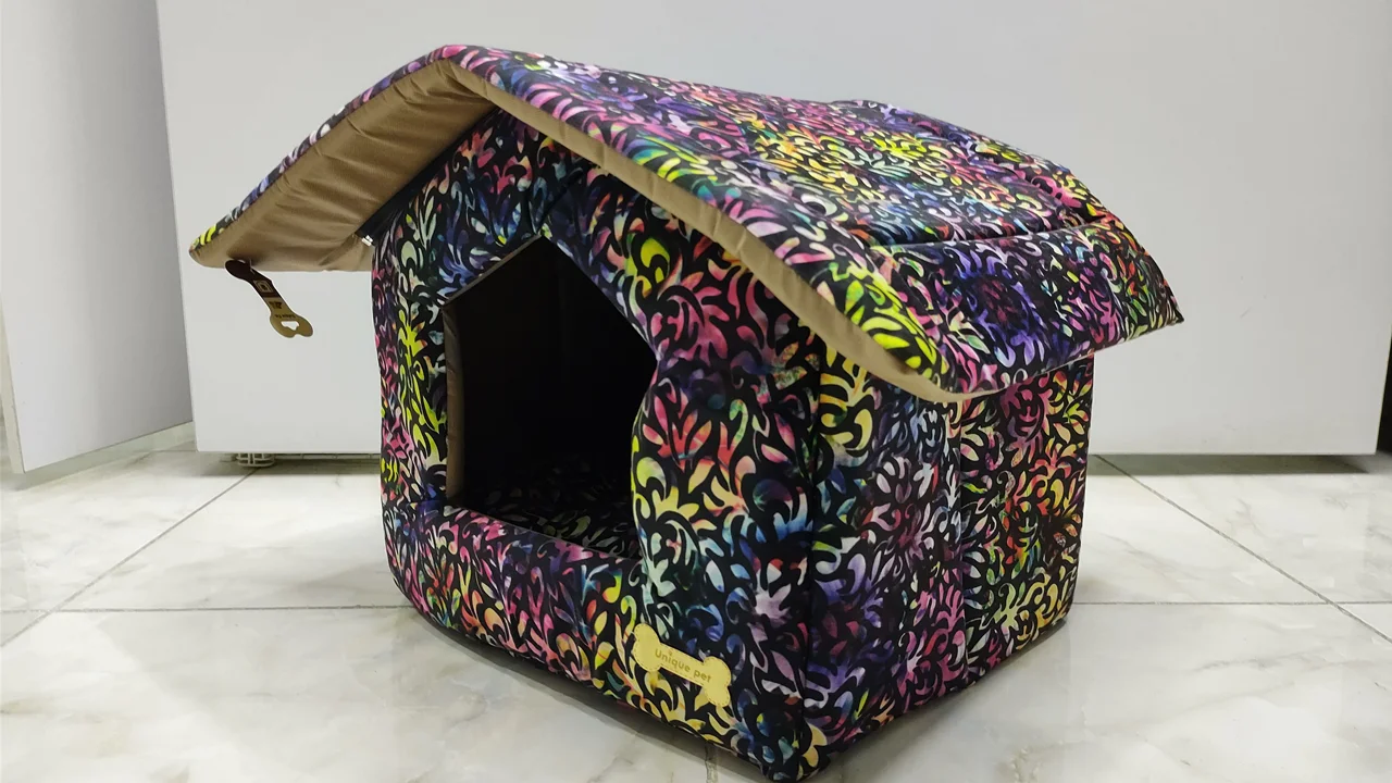 جای خواب مدل کلبه مخصوص سگ و گربه